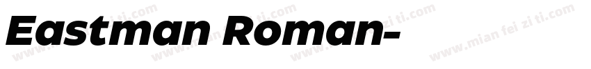 Eastman Roman字体转换